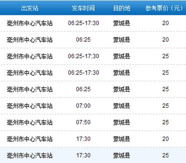 亳州到宿州汽车-亳州到宿州汽车电话号码