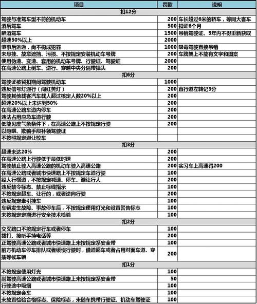 汽车扣分标准-汽车扣分标准最新