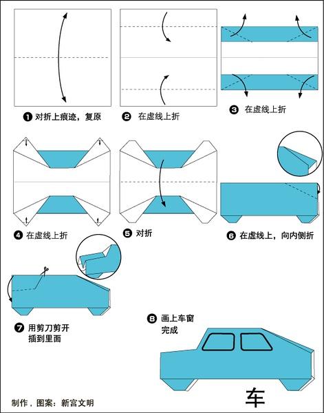 汽车怎样折-汽车怎样折简单视频
