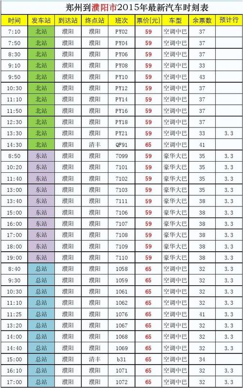 长垣到郑州汽车-长垣到郑州汽车时刻表汽车票查询