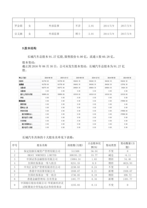 长城汽车战略-长城汽车战略分析报告